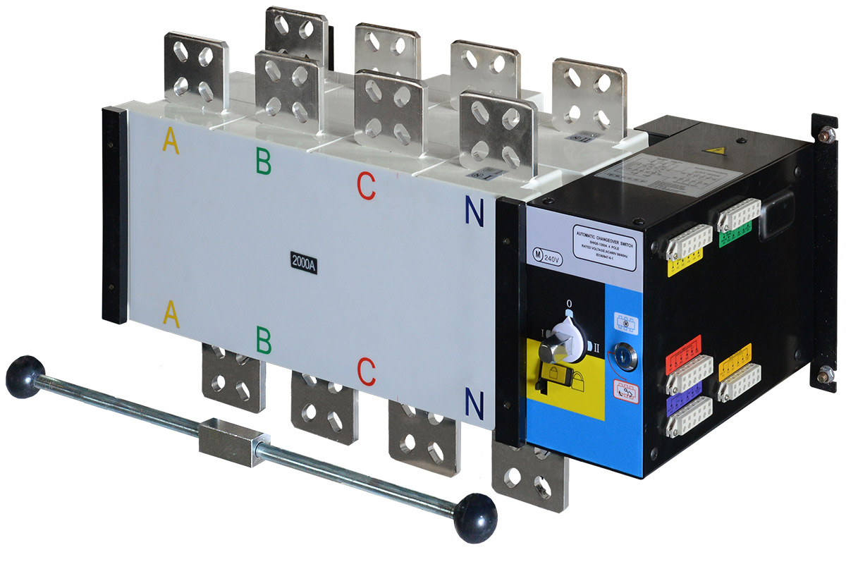 картинка Реверсивный рубильник АВР (устройство автоматического ввода резерва) SHIQ5-2500 4P